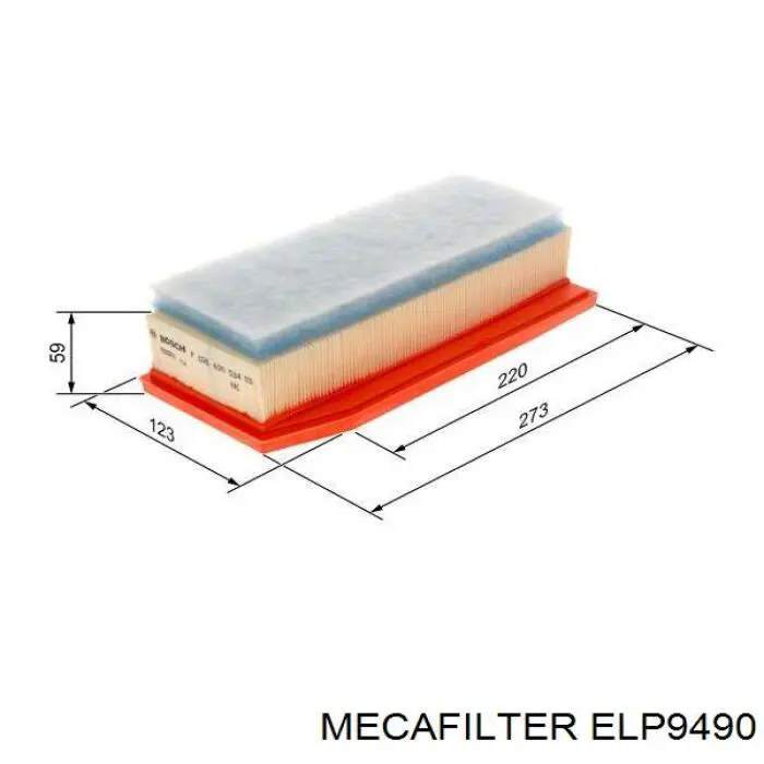 ELP9490 Mecafilter Filtro de ar