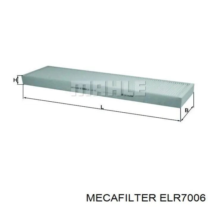 Filtro de salão ELR7006 Mecafilter