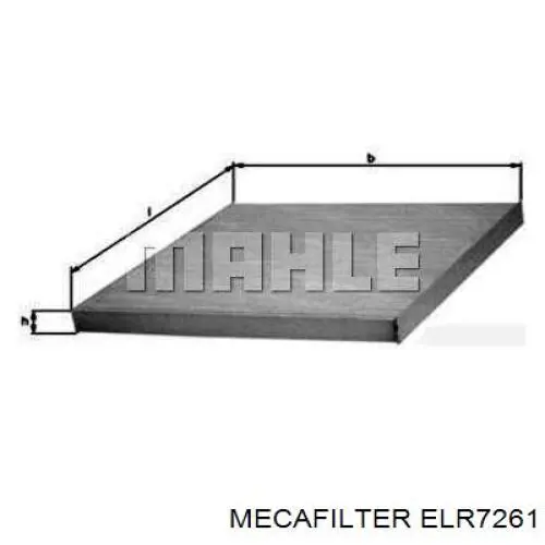 Filtro de salão ELR7261 Mecafilter