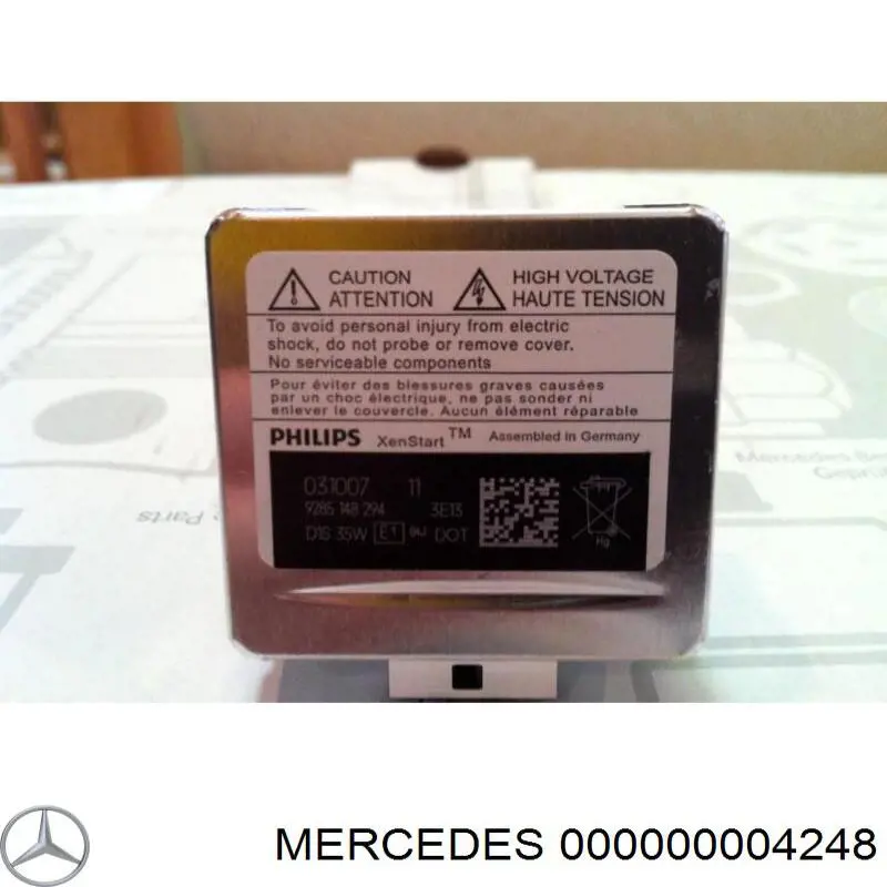 Lâmpada de xénon 000000004248 Mercedes