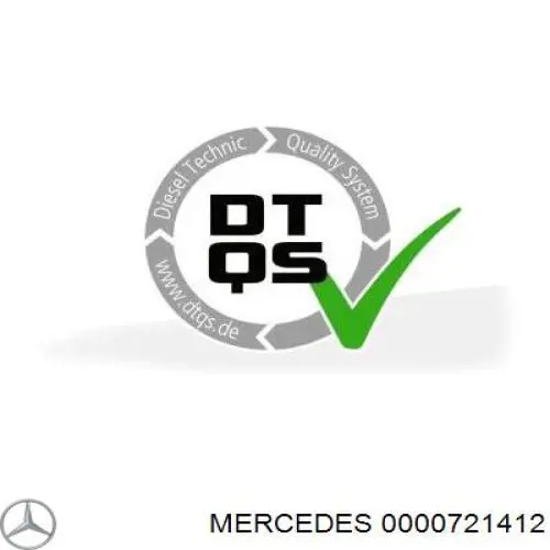 0000721412 Mercedes Cilindro de comporta do silenciador de motor