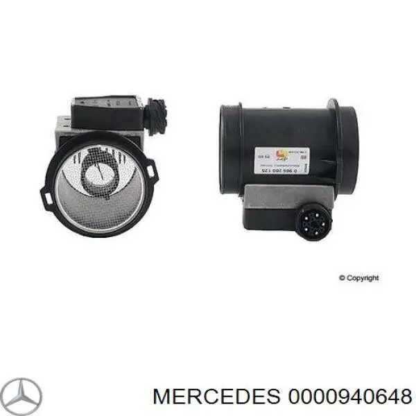 Sensor de fluxo (consumo) de ar, medidor de consumo M.A.F. - (Mass Airflow) Mercedes 0000940648 preço, a partir de 514,50 USD