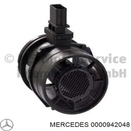 Compre 0000942048 Mercedes Sensor de fluxo (consumo) de ar, medidor de consumo M.A.F. - (Mass Airflow)