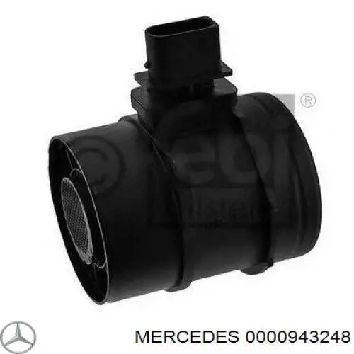 0000943248 Mercedes Sensor de fluxo (consumo) de ar, medidor de consumo M.A.F. - (Mass Airflow)