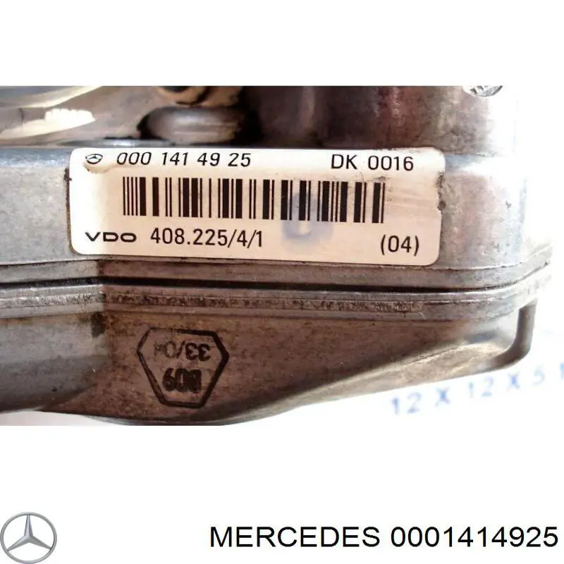 Compre A0001414925 Mercedes Válvula de borboleta montada