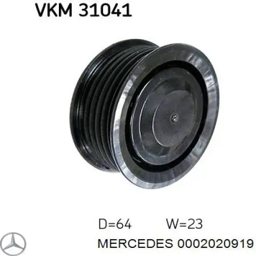 Rolo parasita da correia de transmissão Mercedes 0002020919 preço, a partir de 12,08 USD