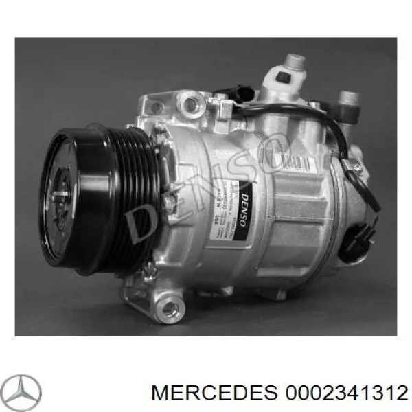 0002341312 Mercedes Polia do compressor de aparelho de ar condicionado