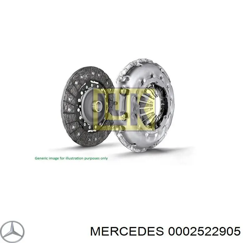 Disco de embraiagem Mercedes A0002522805 preço, a partir de 104,06 USD