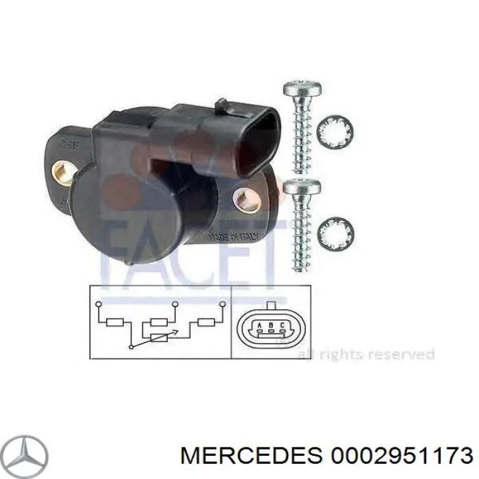 0002951173 Mercedes Dispositivo de segurança