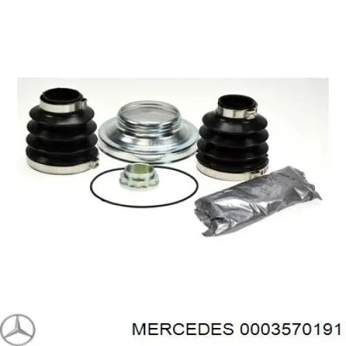 0003570191 Mercedes Bota de proteção interna de junta homocinética do semieixo traseiro