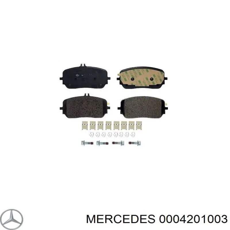 Compre 0004201003 Mercedes Sapatas do freio dianteiras de disco