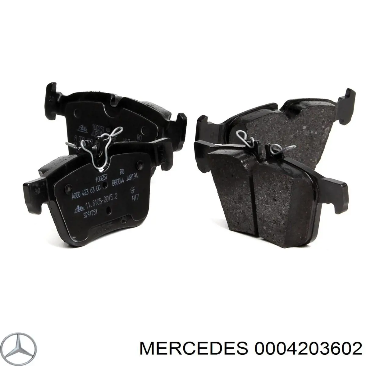 Compre 0004203602 Mercedes Sapatas do freio traseiras de disco