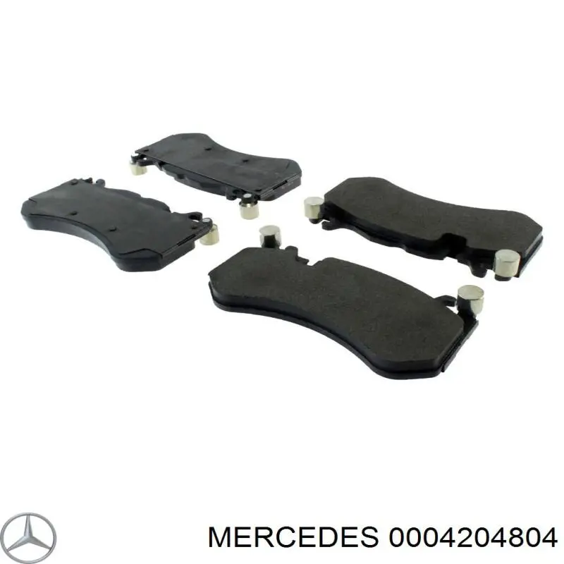 0004204804 Mercedes Sapatas do freio dianteiras de disco
