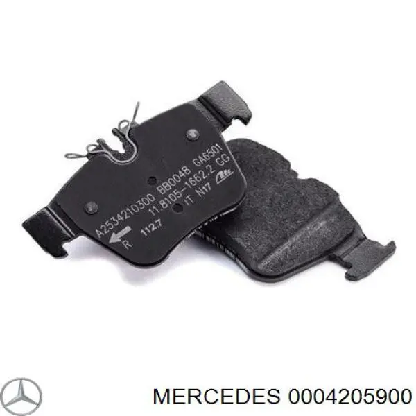 Sapatas do freio traseiras de disco Mercedes 0004205900 preço, a partir de 33,84 USD