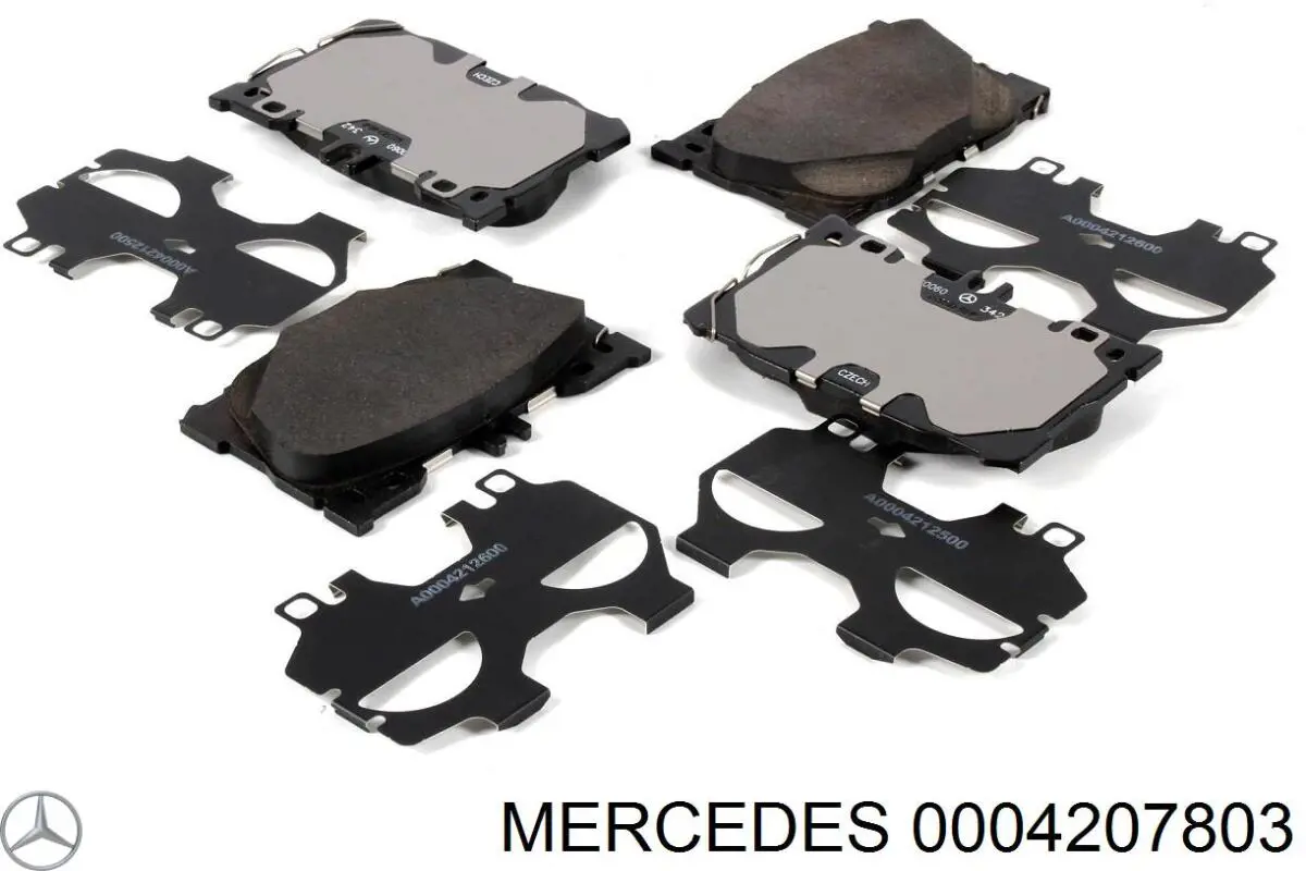 0004207803 Mercedes Sapatas do freio traseiras de disco