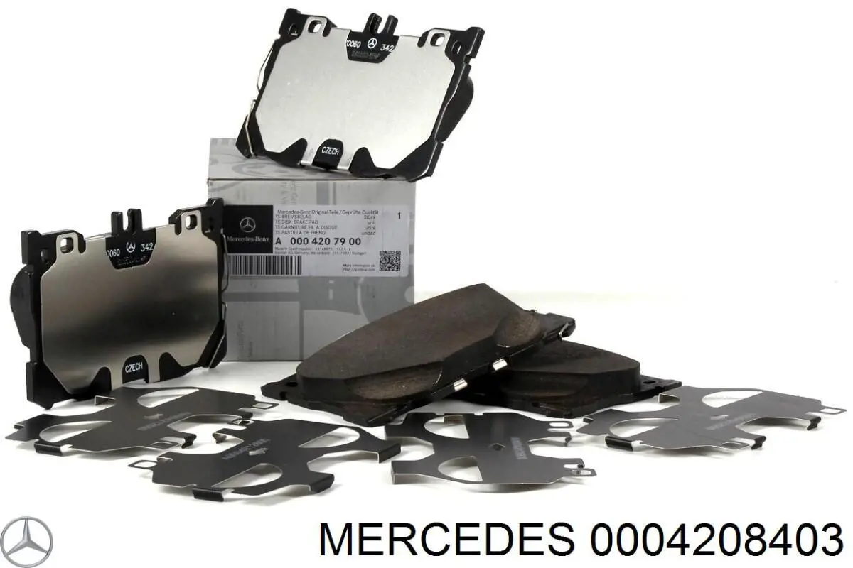 Sapatas do freio dianteiras de disco Mercedes 0004208403 preço, a partir de 55,37 USD