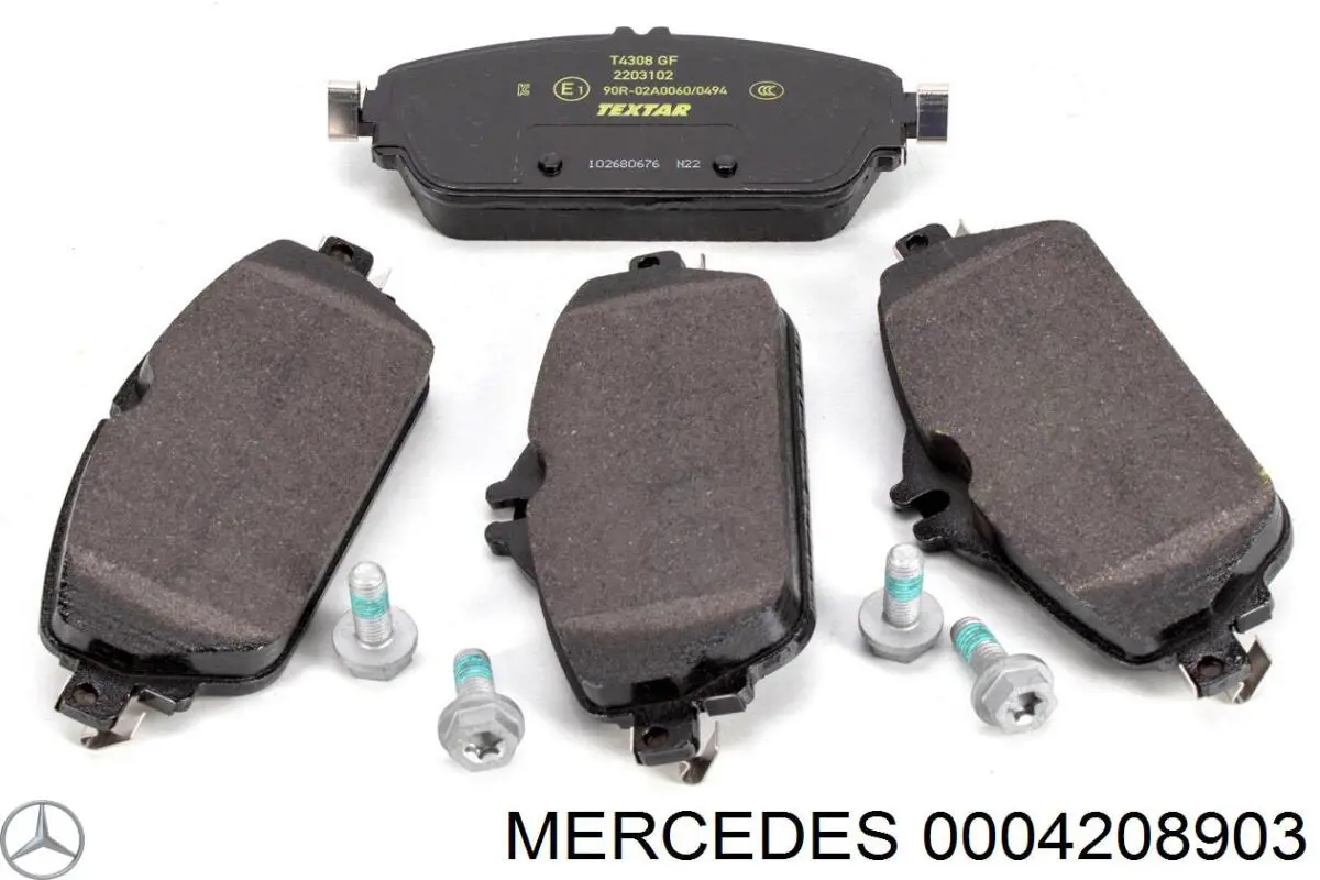 Compre 0004208903 Mercedes Sapatas do freio dianteiras de disco