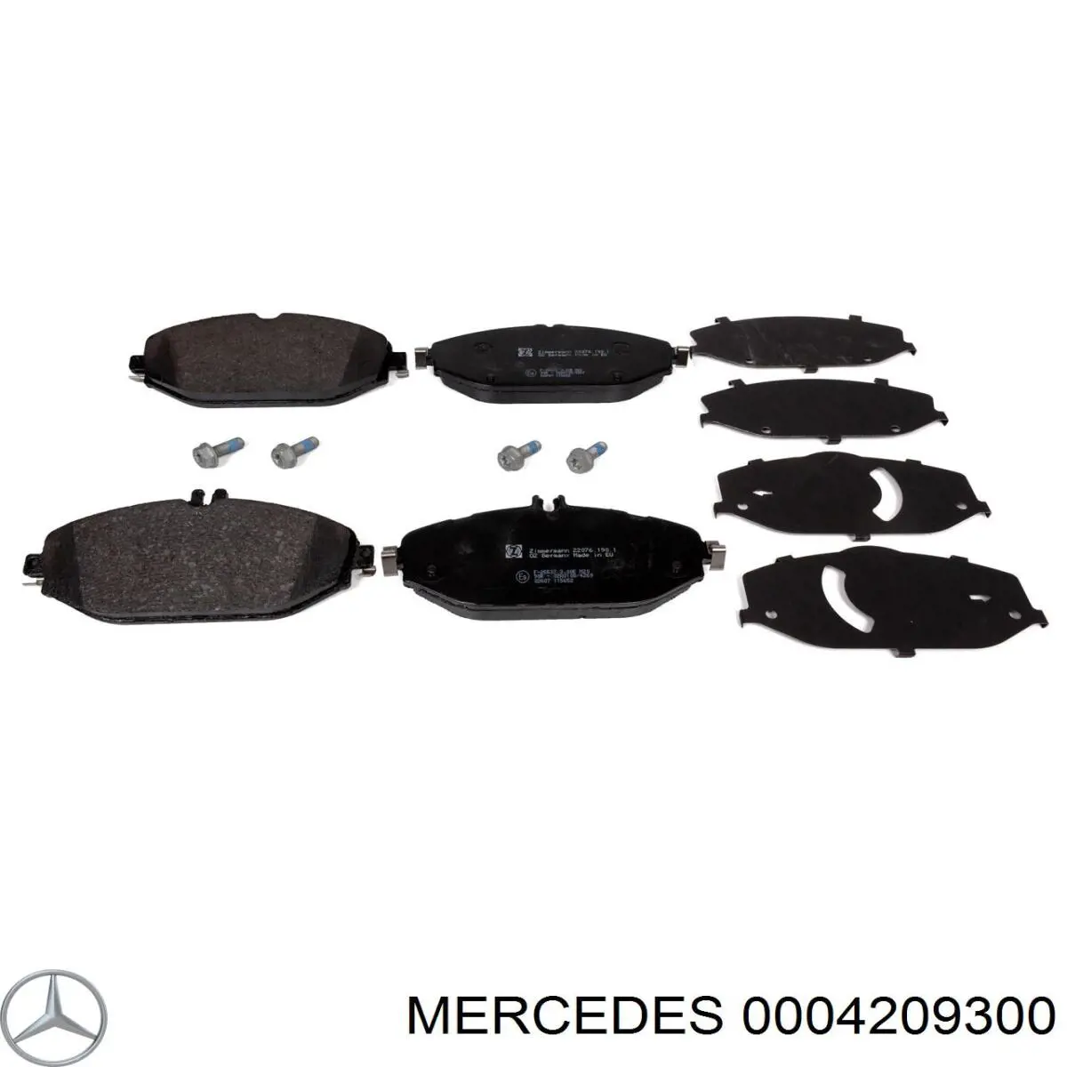 Compre 0004209300 Mercedes Sapatas do freio dianteiras de disco