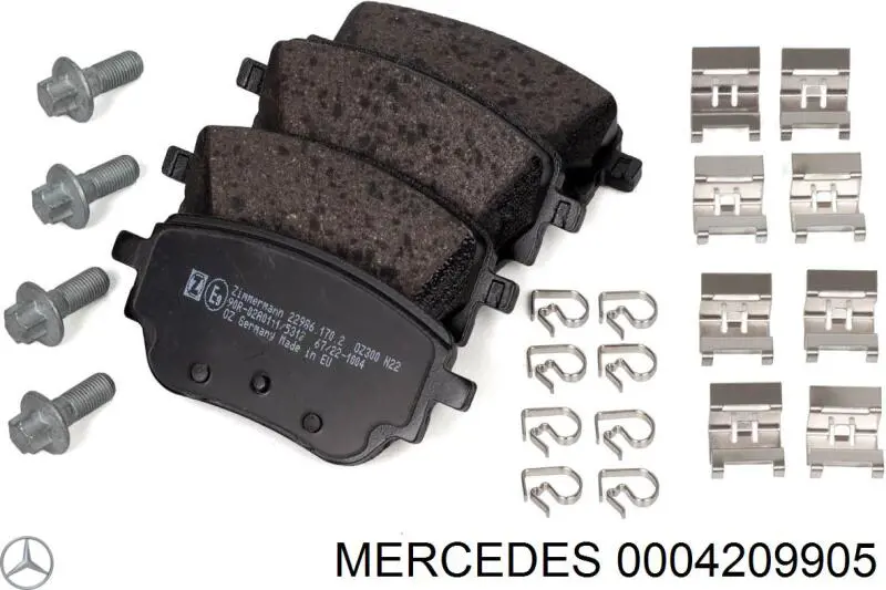 Compre 0004209905 Mercedes Sapatas do freio traseiras de disco