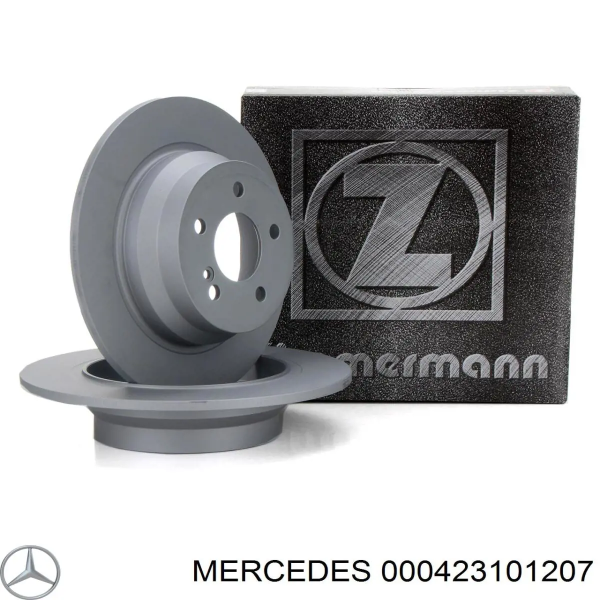 000423101207 Mercedes Disco do freio traseiro