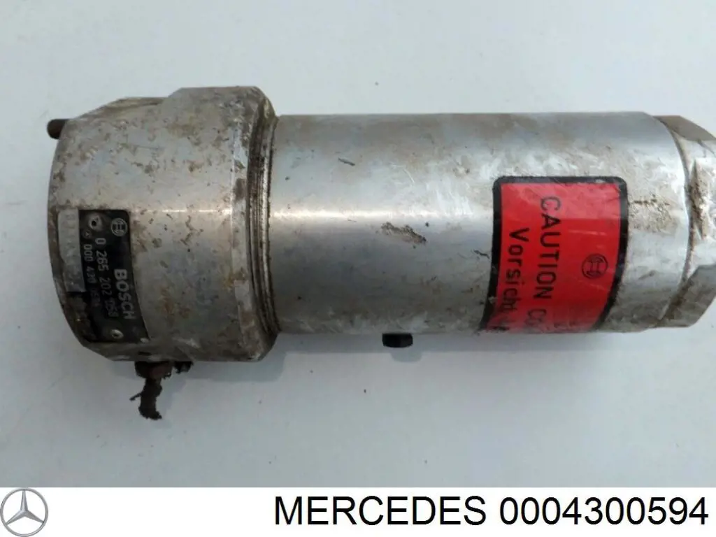 A0004300594 Mercedes Tanque de recepção do sistema pneumático