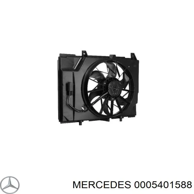 Ventilador elétrico de esfriamento montado (motor + roda de aletas) Mercedes 0005401588 preço, a partir de 84,01 USD
