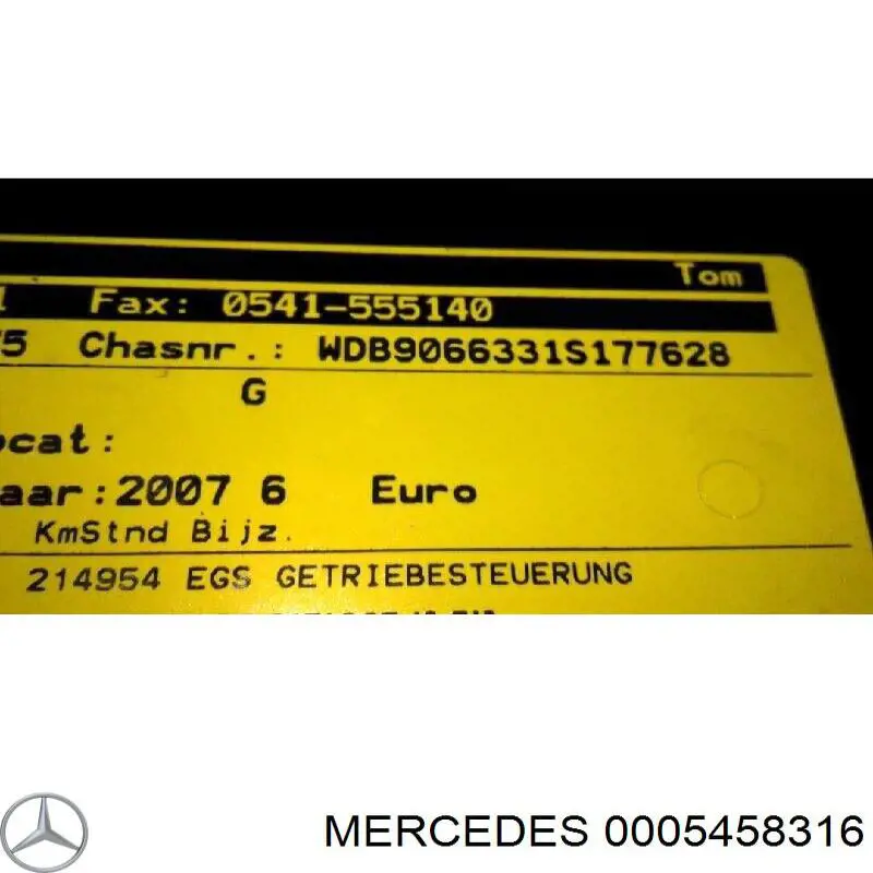 Módulo de direção (Centralina eletrônica) da Caixa Automática de Mudança eletrônica Mercedes 0005458516 preço, a partir de 85,13 USD