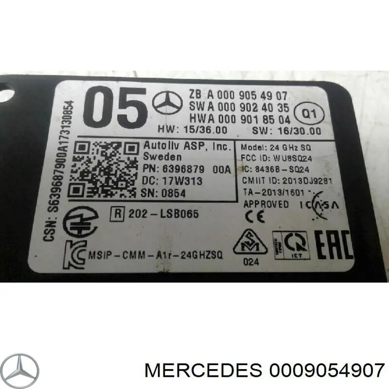 Sensor de radar de distância Mercedes 0009054907 preço, a partir de 738,98 USD