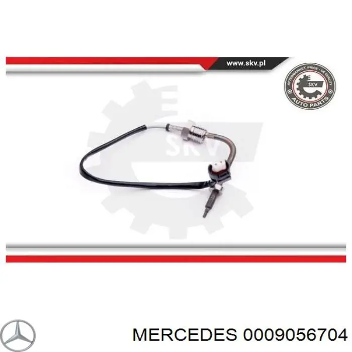 0009056704 Mercedes Sensor de temperatura dos gases de escape (GE), antes de turbina