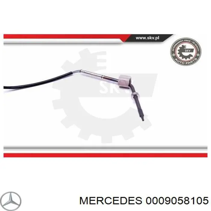 0009057705 Mercedes Sensor de temperatura dos gases de escape (GE), no catalisador