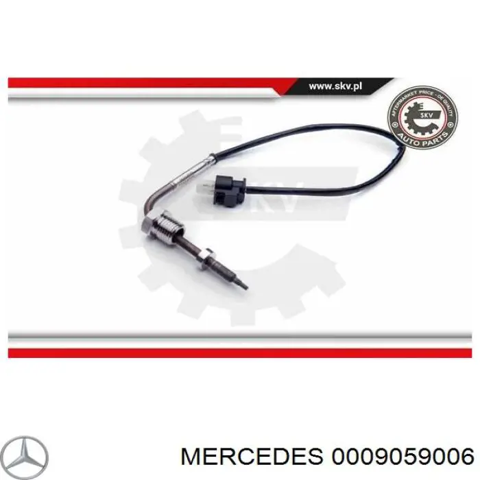 0009059006 Mercedes Sensor de temperatura dos gases de escape (GE), antes de turbina