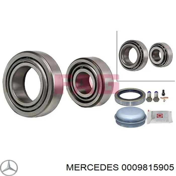 Compre 0009815905 Mercedes Rolamento externo de cubo dianteiro