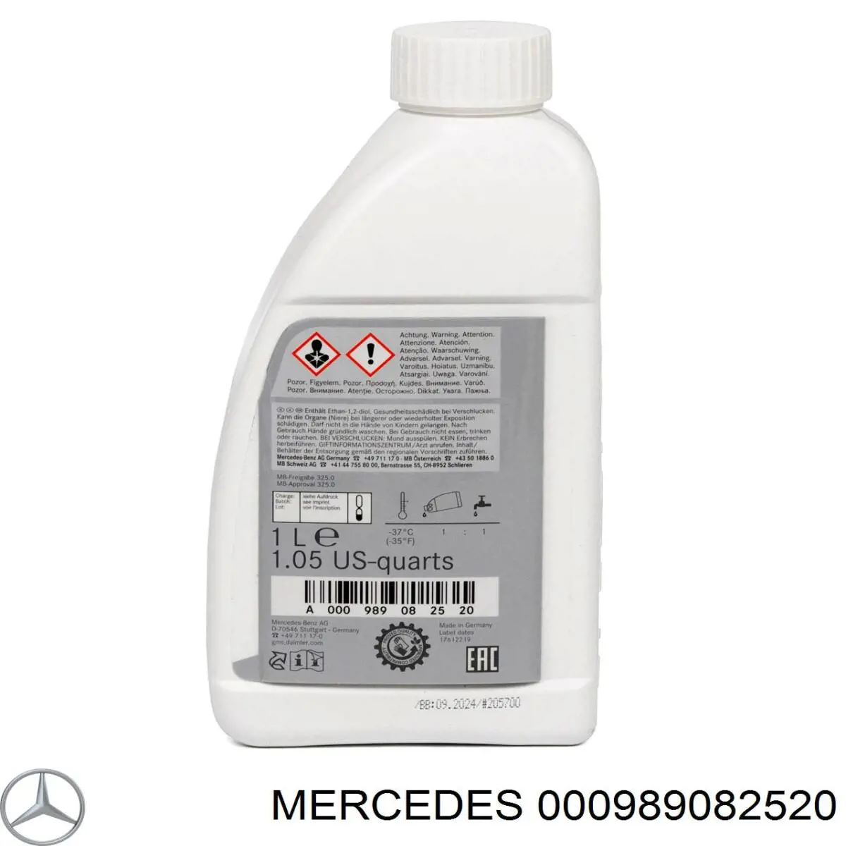 Fluido de esfriamento Mercedes 000989082520 preço, a partir de 18,78 USD