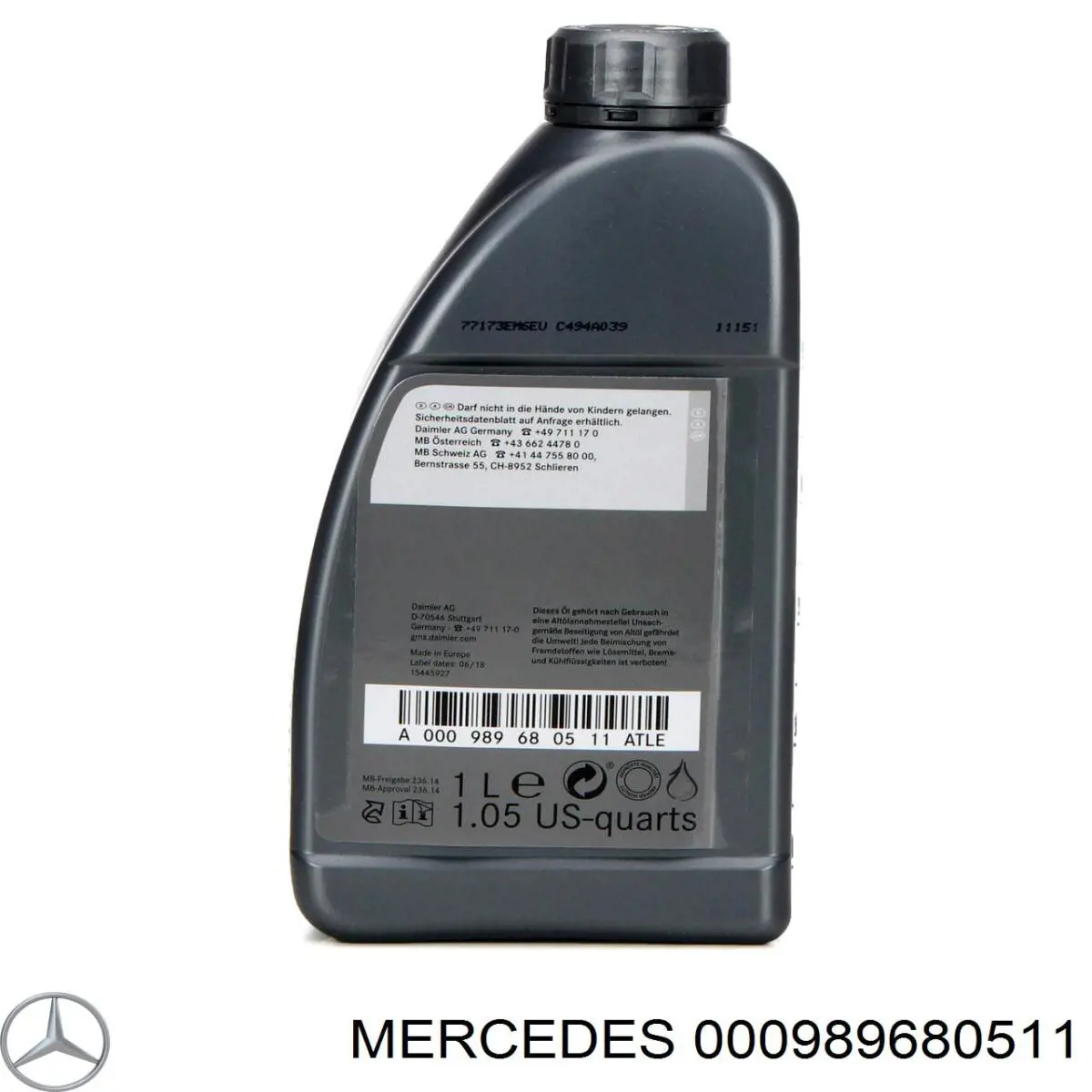 Compre 000989680511 Mercedes Óleo de transmissão