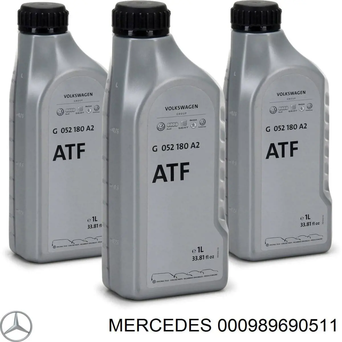 Óleo de transmissão 000989690511 Mercedes