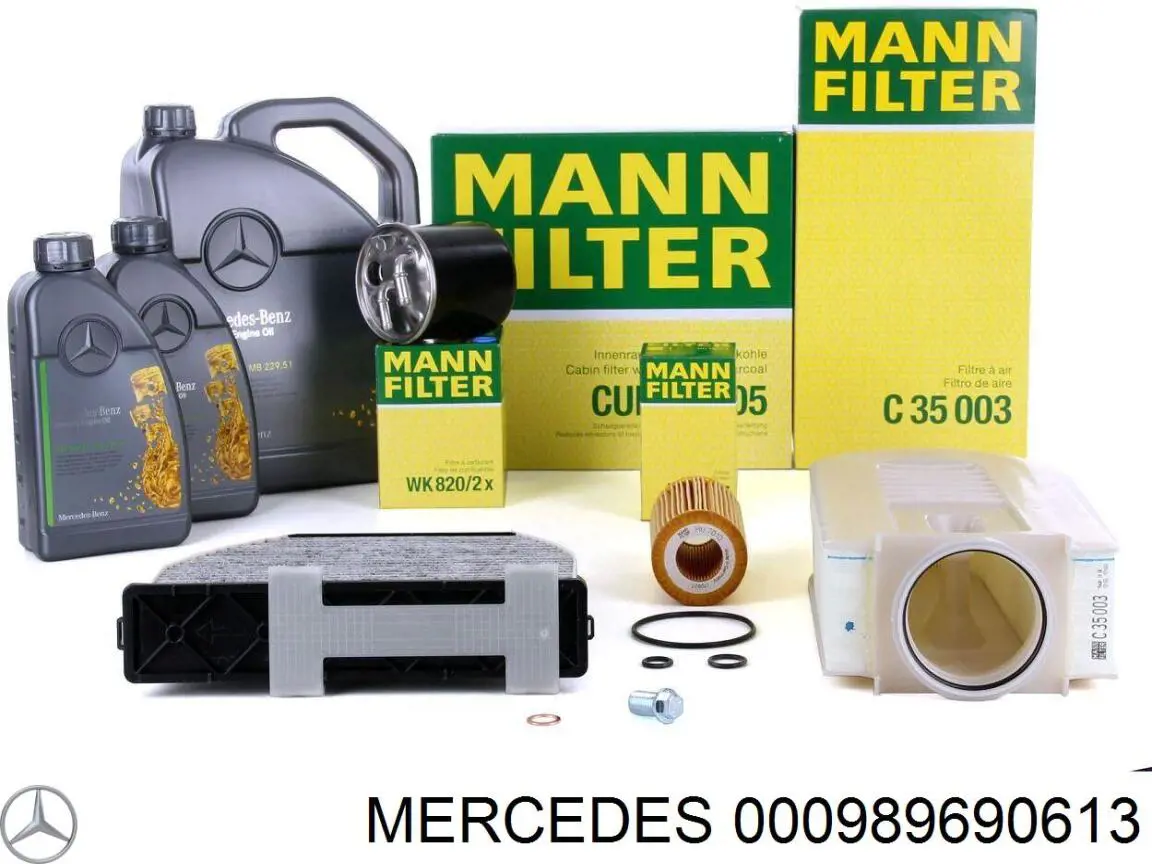 Óleo para motor 000989690613 Mercedes