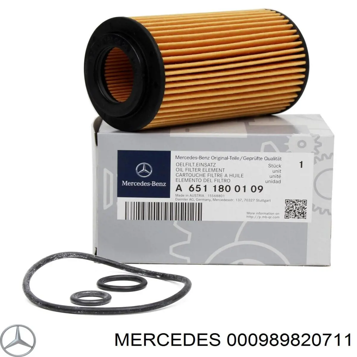 Óleo para motor 0019893701 Mercedes