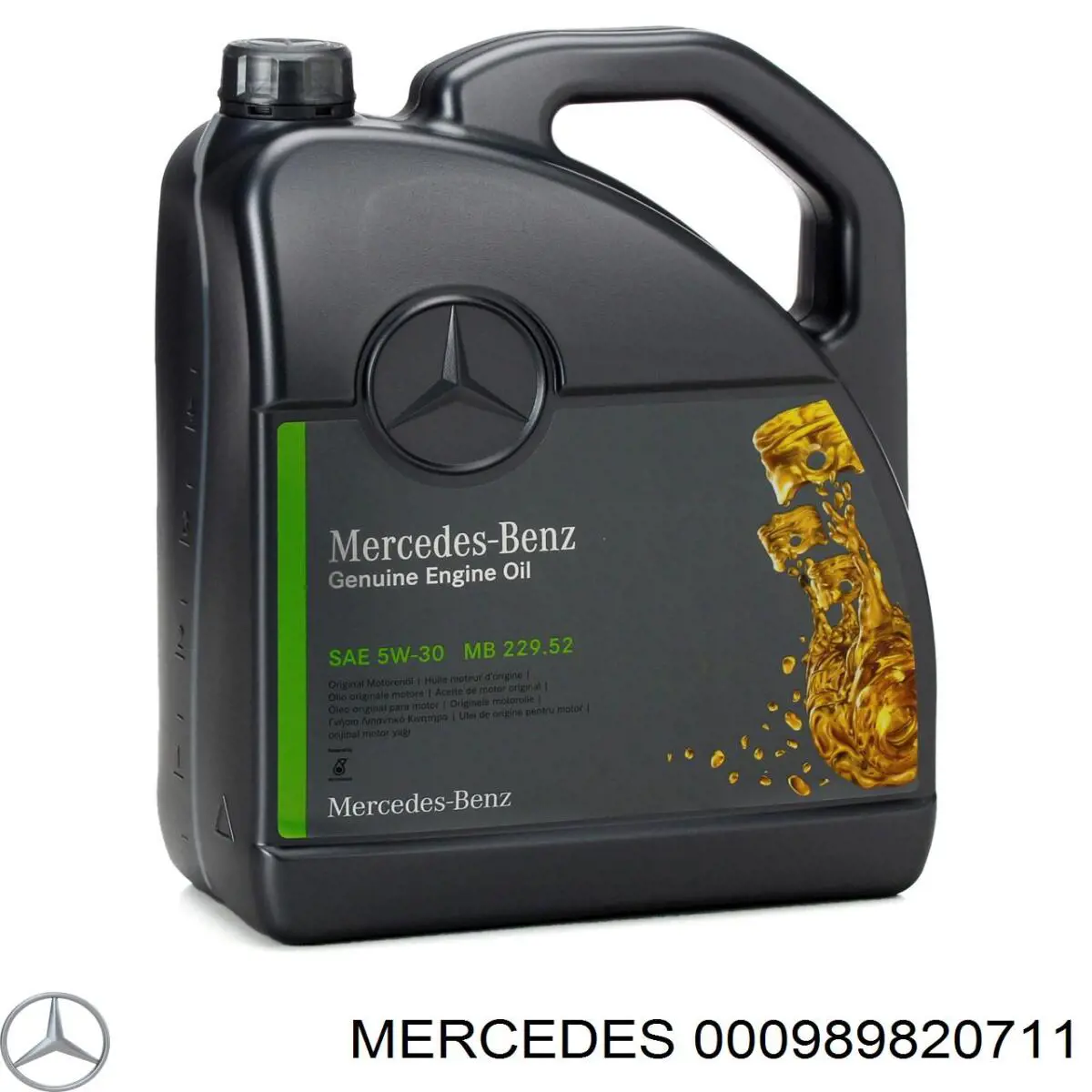 Óleo para motor 000989820711 Mercedes