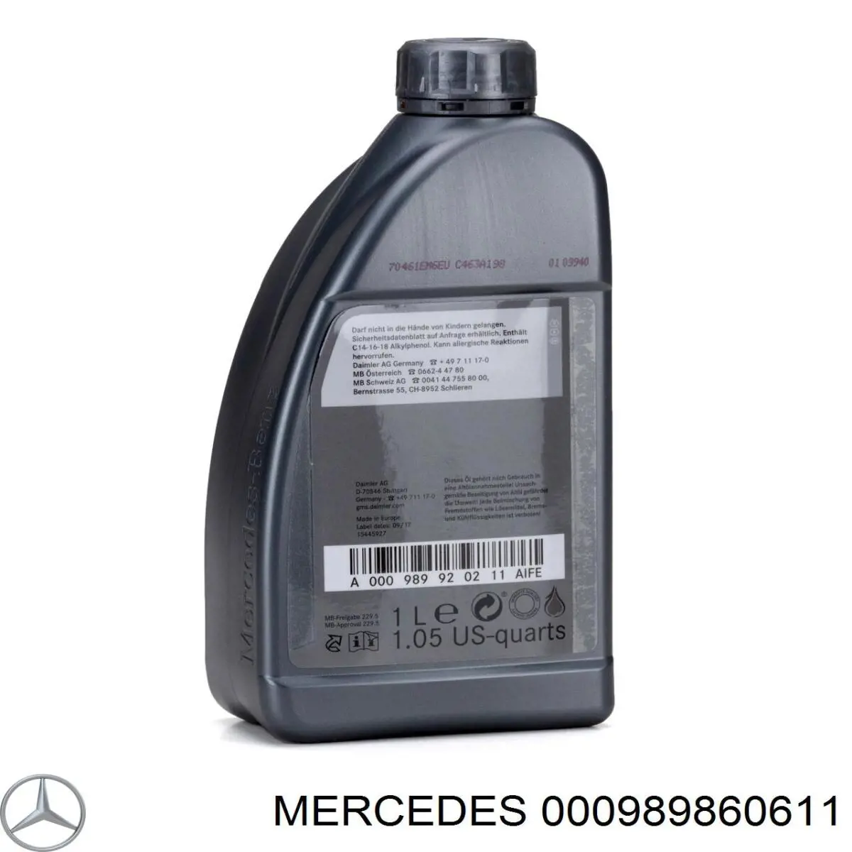 000989210711 Mercedes Óleo para motor