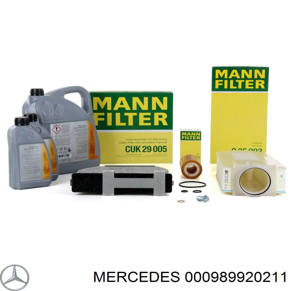 Óleo para motor 000989920211 Mercedes