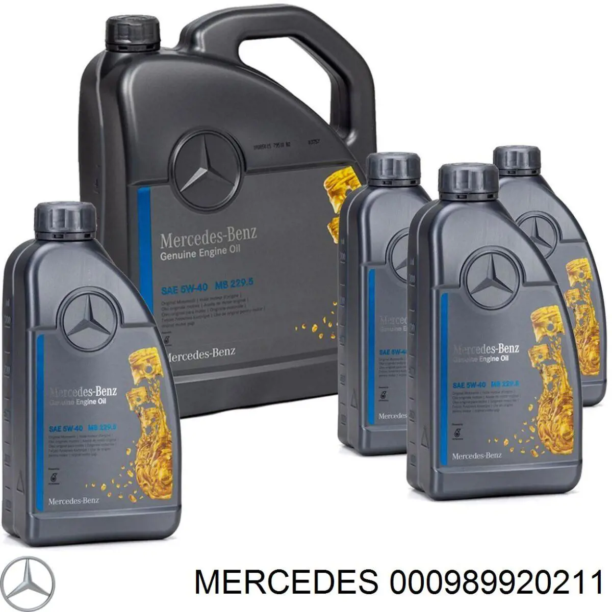 Óleo para motor 000989920211 Mercedes