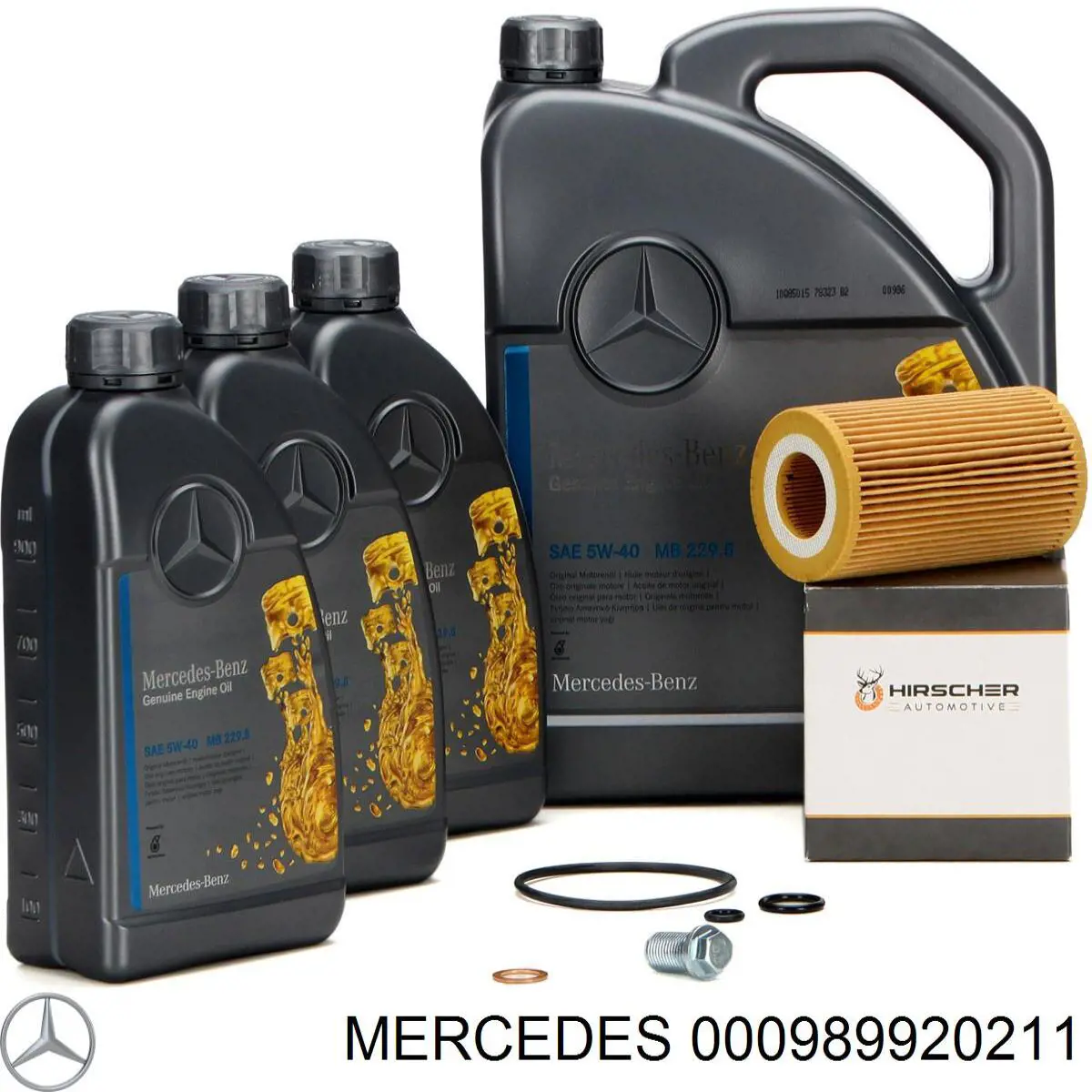Óleo para motor 000989860611 Mercedes