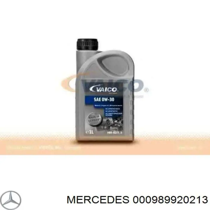 Óleo para motor 000989920213 Mercedes