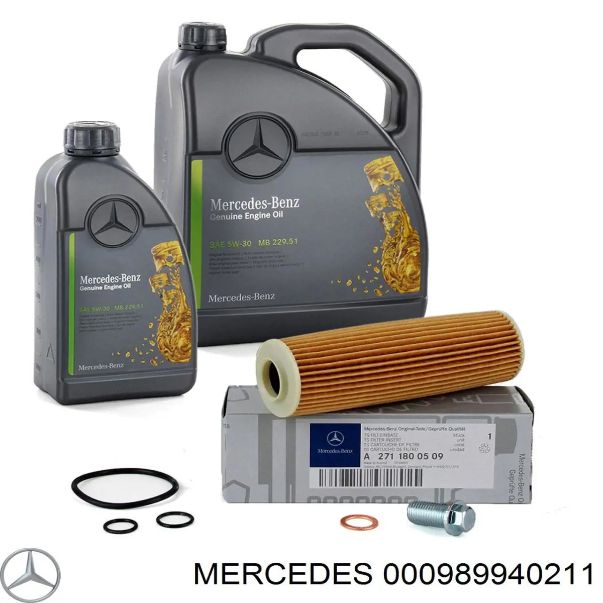 Óleo para motor Mercedes 000989940211
