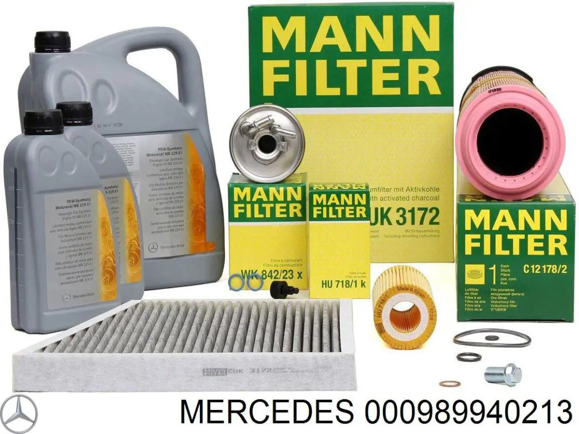 Compre 000989940213 Mercedes Óleo para motor