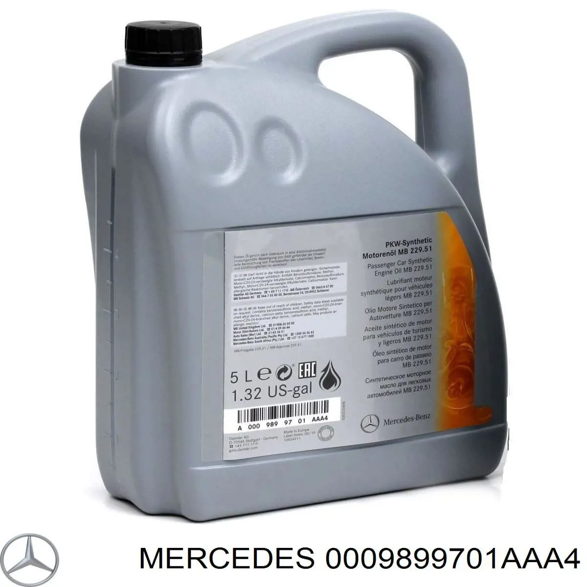 0009899701AAA4 Mercedes Óleo para motor