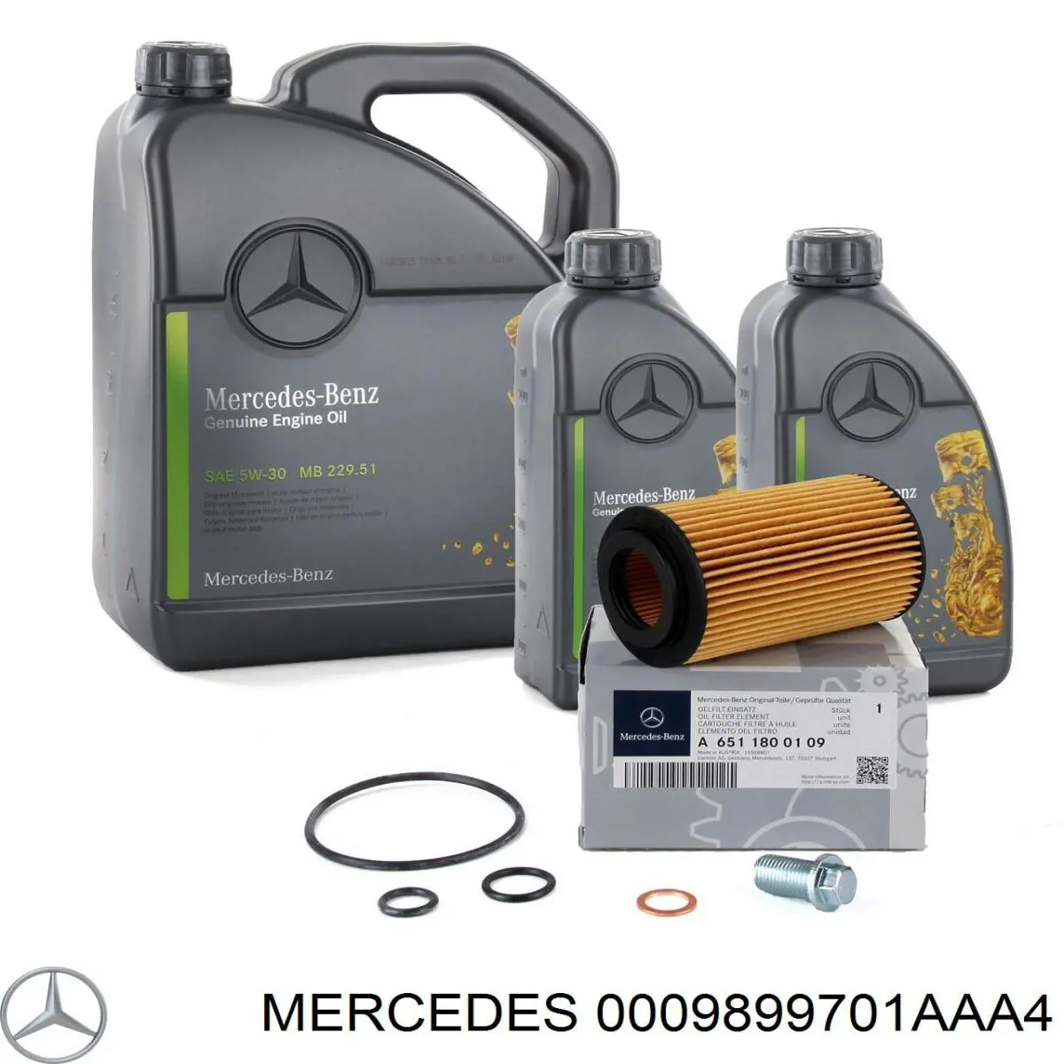 Compre 0009899701AAA4 Mercedes Óleo para motor