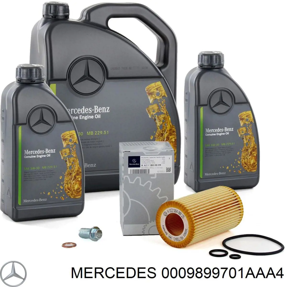 Óleo para motor 0009899701AAA4 Mercedes
