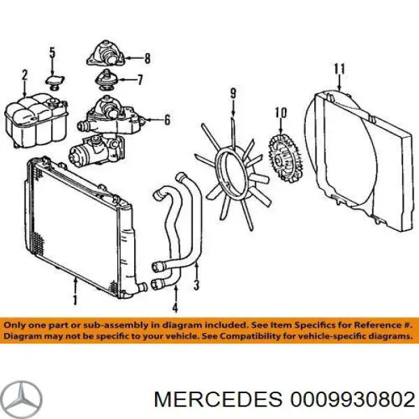 0009930802 Mercedes Mola de parafuso de fixação de tubo coletor