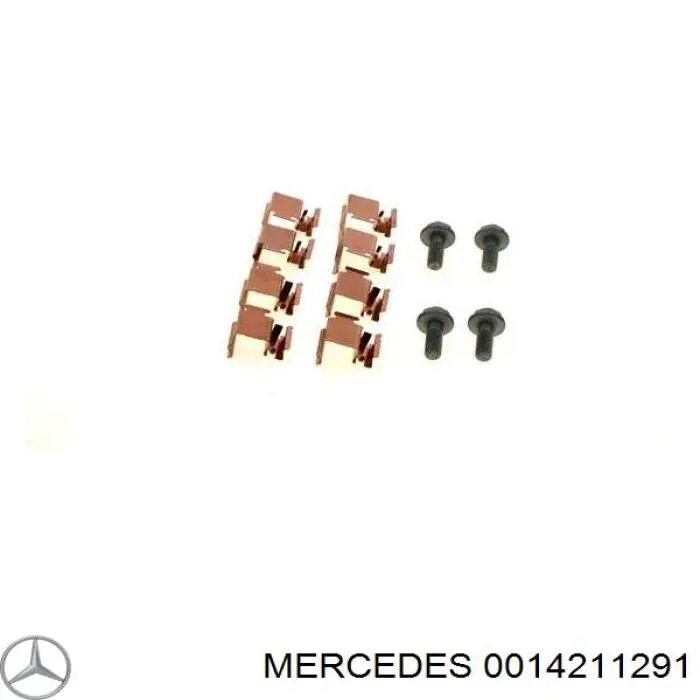 0014211291 Mercedes Kit de molas de fixação de sapatas de disco traseiras